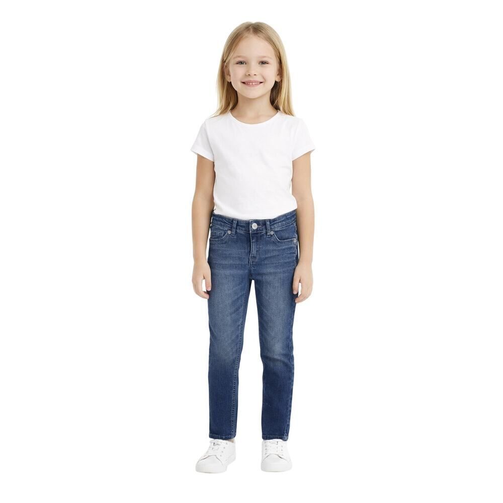 LEVI’S Girls’ 711 Skinny Fit Denim Jeans Blue Size 7